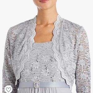 Silver cocktail dress